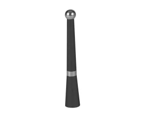 Vergea antena Alu-Tech Micro 2 - Ø 5mm - Negru