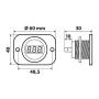 Voltmetru digital acumulator Ext-9 - 6/30V