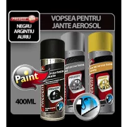 Vopsea pentru jante rezistenta la combustibili aerosol Prevent 400ml - Negru mat