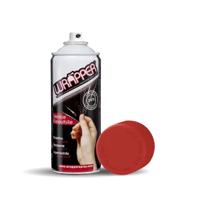 Vopsea spray cauciucata Wrapper 400ml - Rosu aprins - RAL3000
